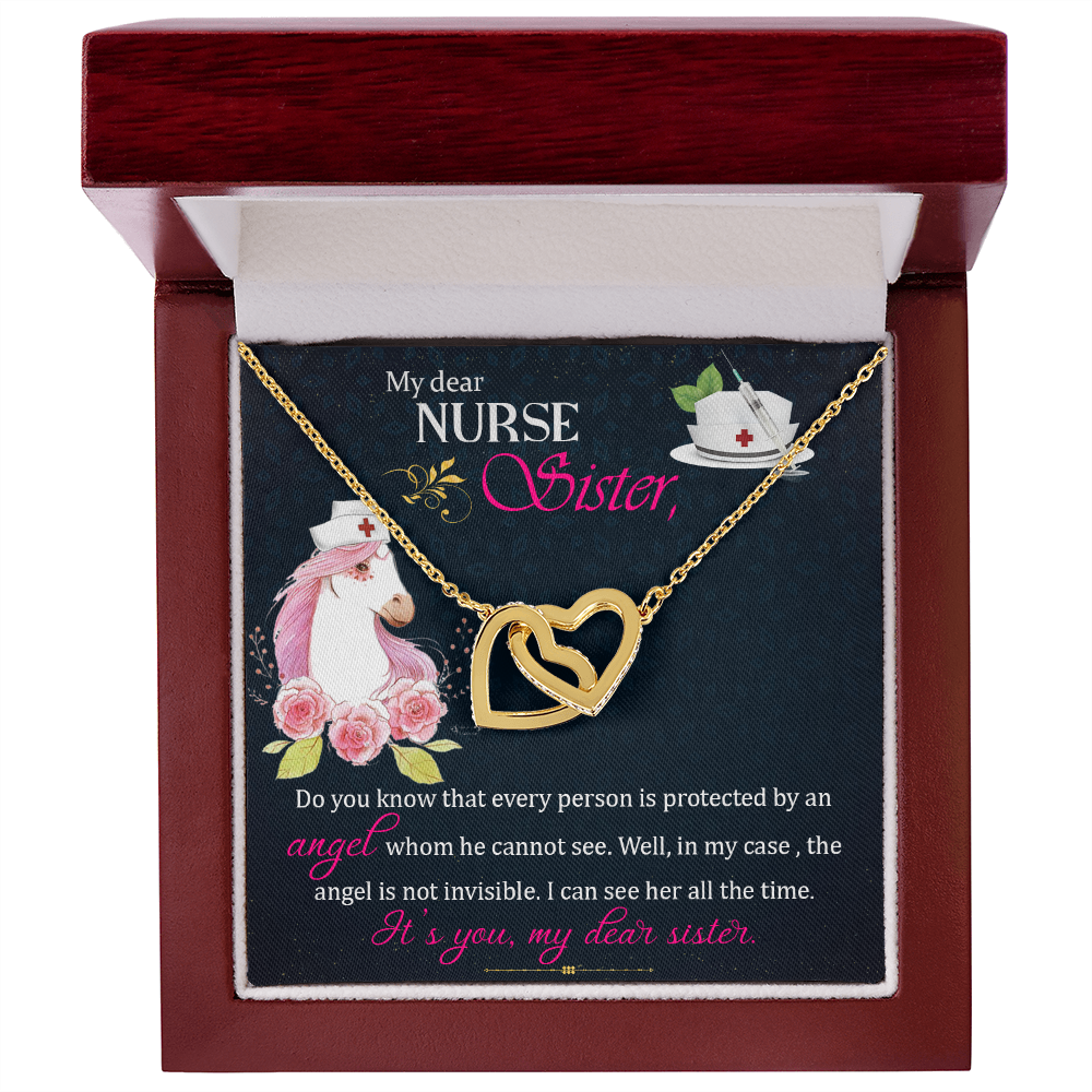 To My Sister My Dear Nurse Sister Inseparable Necklace-Express Your Love Gifts