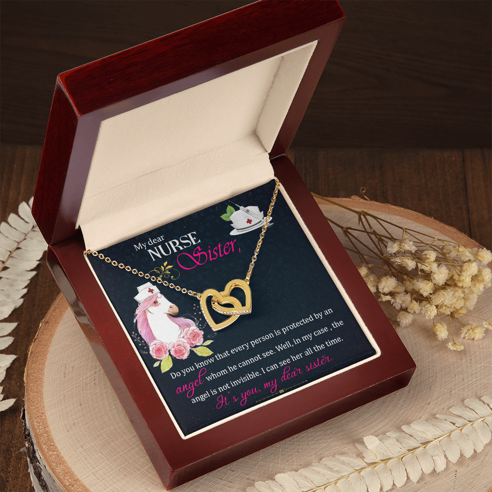 To My Sister My Dear Nurse Sister Inseparable Necklace-Express Your Love Gifts