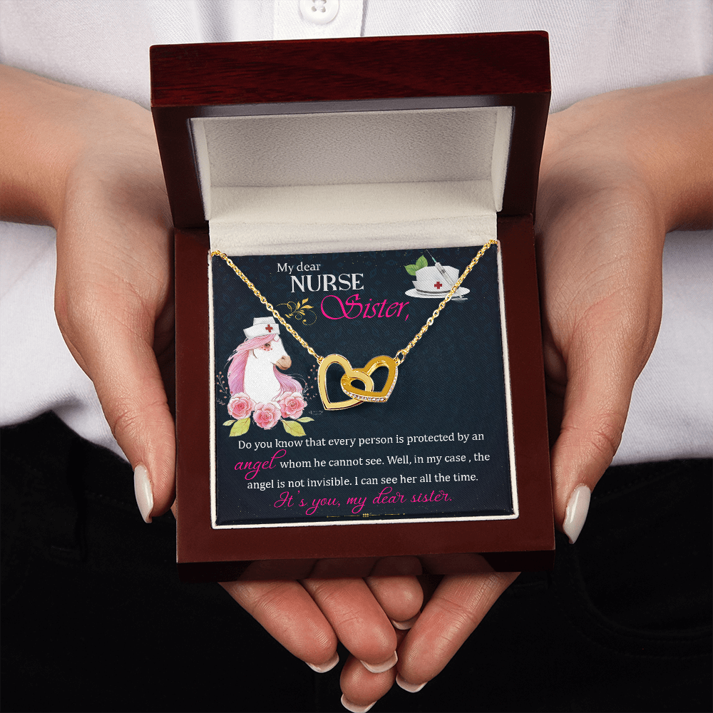 To My Sister My Dear Nurse Sister Inseparable Necklace-Express Your Love Gifts