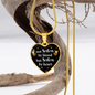 To My Sister Not Sister By Blood Necklace Stainless Steel or 18k Gold Heart 18-22"-Express Your Love Gifts