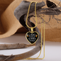 To My Sister Not Sister By Blood Necklace Stainless Steel or 18k Gold Heart 18-22"-Express Your Love Gifts