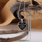 To My Sister Not Sister By Blood Necklace Stainless Steel or 18k Gold Heart 18-22"-Express Your Love Gifts