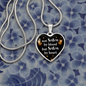 To My Sister Not Sister By Blood Necklace Stainless Steel or 18k Gold Heart 18-22"-Express Your Love Gifts