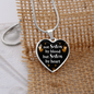 To My Sister Not Sister By Blood Necklace Stainless Steel or 18k Gold Heart 18-22"-Express Your Love Gifts
