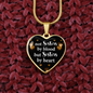 To My Sister Not Sister By Blood Necklace Stainless Steel or 18k Gold Heart 18-22"-Express Your Love Gifts