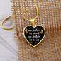 To My Sister Not Sister By Blood Necklace Stainless Steel or 18k Gold Heart 18-22"-Express Your Love Gifts