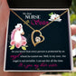 To My Sister Nurse Forever Necklace w Message Card-Express Your Love Gifts