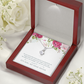 To My Sister Protected by an Angel Alluring Ribbon Necklace Message Card-Express Your Love Gifts