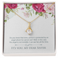 To My Sister Protected by an Angel Alluring Ribbon Necklace Message Card-Express Your Love Gifts