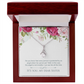To My Sister Protected by an Angel Alluring Ribbon Necklace Message Card-Express Your Love Gifts