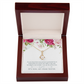 To My Sister Protected by an Angel Alluring Ribbon Necklace Message Card-Express Your Love Gifts