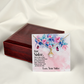To My Sister Side by Side Alluring Ribbon Necklace Message Card-Express Your Love Gifts