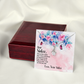To My Sister Side by Side Alluring Ribbon Necklace Message Card-Express Your Love Gifts