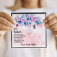 To My Sister Side by Side Alluring Ribbon Necklace Message Card-Express Your Love Gifts