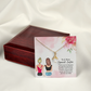 To My Sister Special Sister Alluring Ribbon Necklace Message Card-Express Your Love Gifts