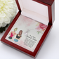 To My Sister Special Sister Alluring Ribbon Necklace Message Card-Express Your Love Gifts