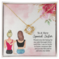 To My Sister Special Sister Infinity Knot Necklace Message Card-Express Your Love Gifts