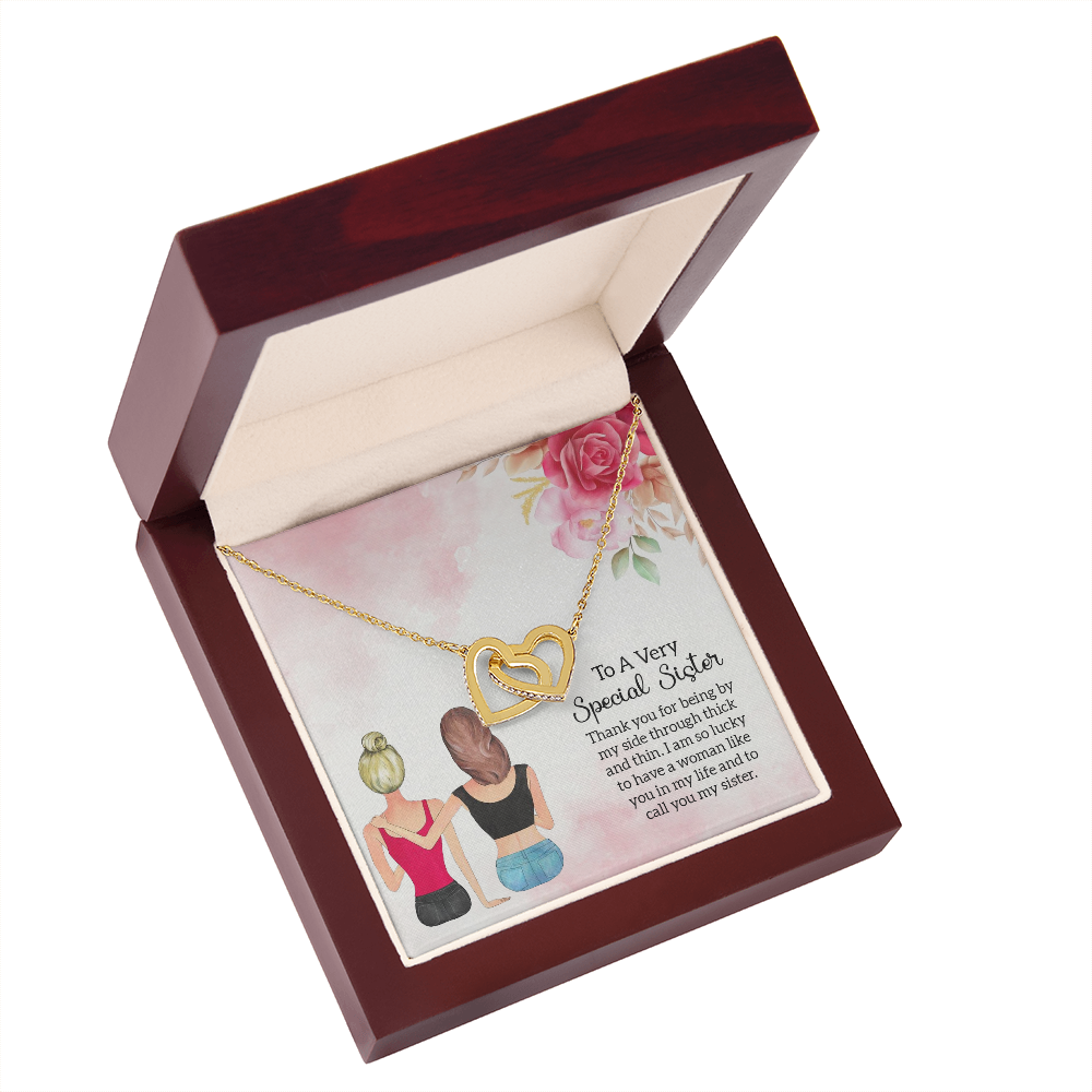 To My Sister Special Sister Inseparable Necklace-Express Your Love Gifts