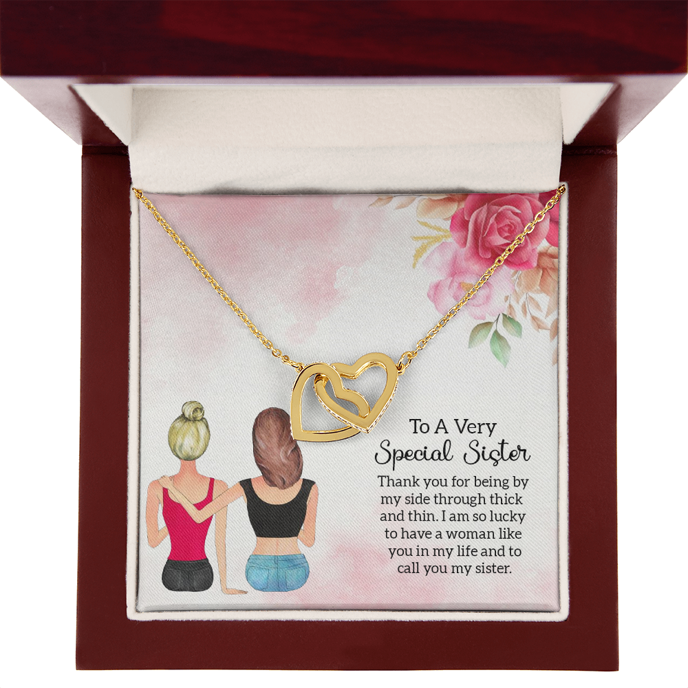 To My Sister Special Sister Inseparable Necklace-Express Your Love Gifts