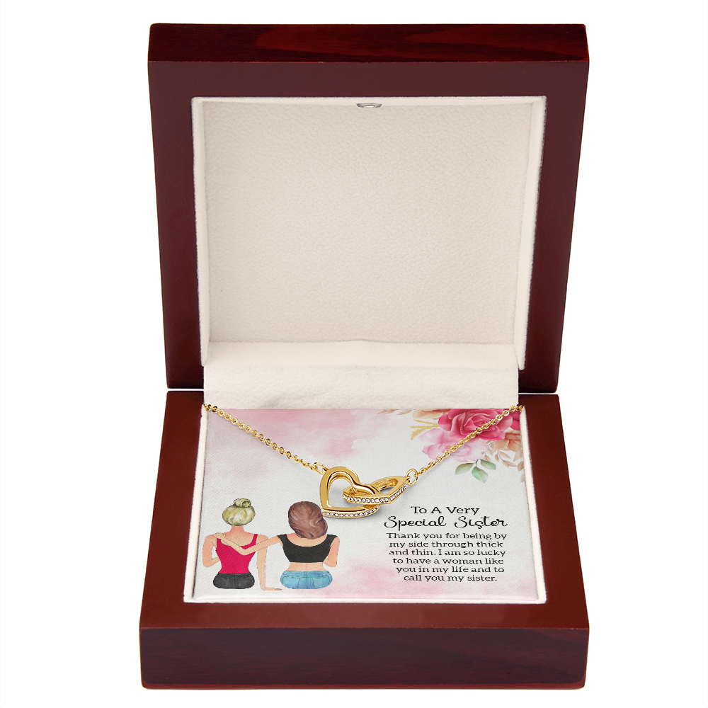 To My Sister Special Sister Inseparable Necklace-Express Your Love Gifts