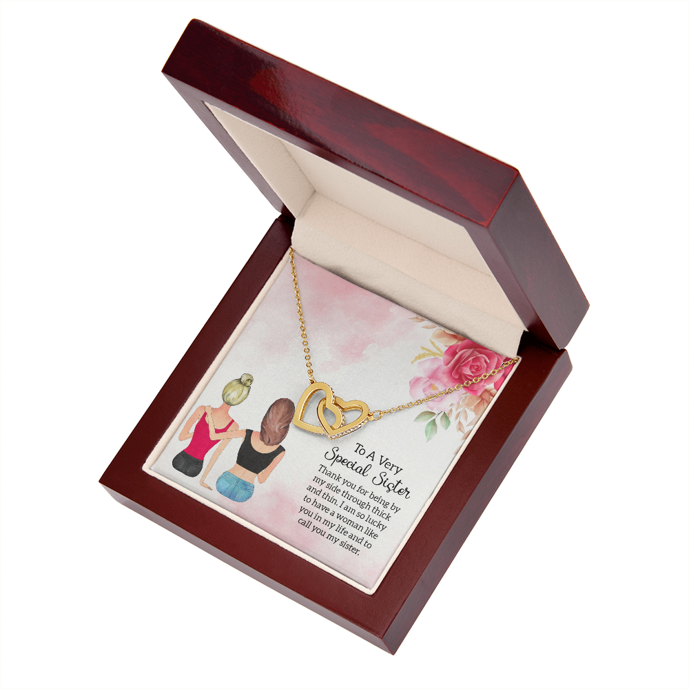 To My Sister Special Sister Inseparable Necklace-Express Your Love Gifts