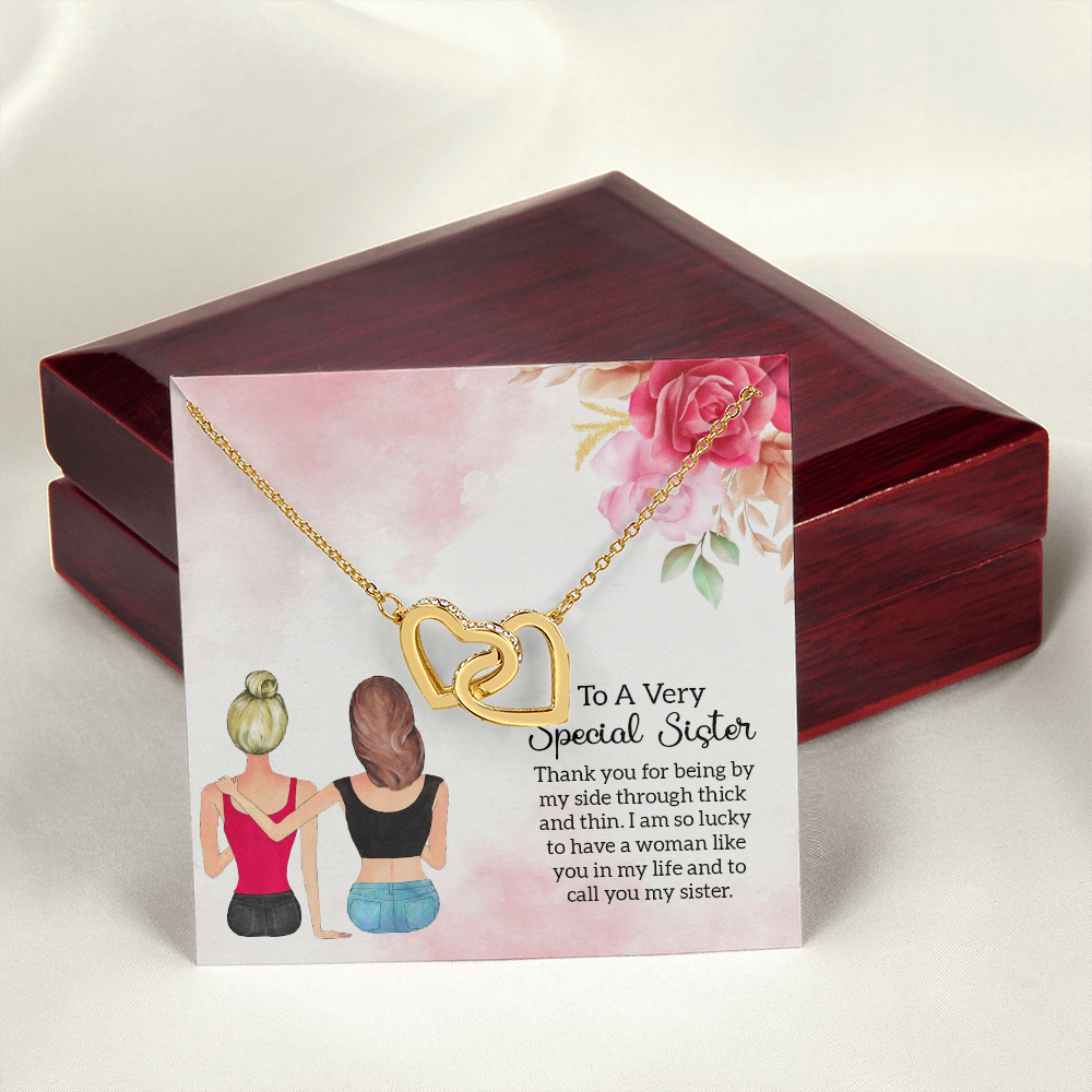 To My Sister Special Sister Inseparable Necklace-Express Your Love Gifts