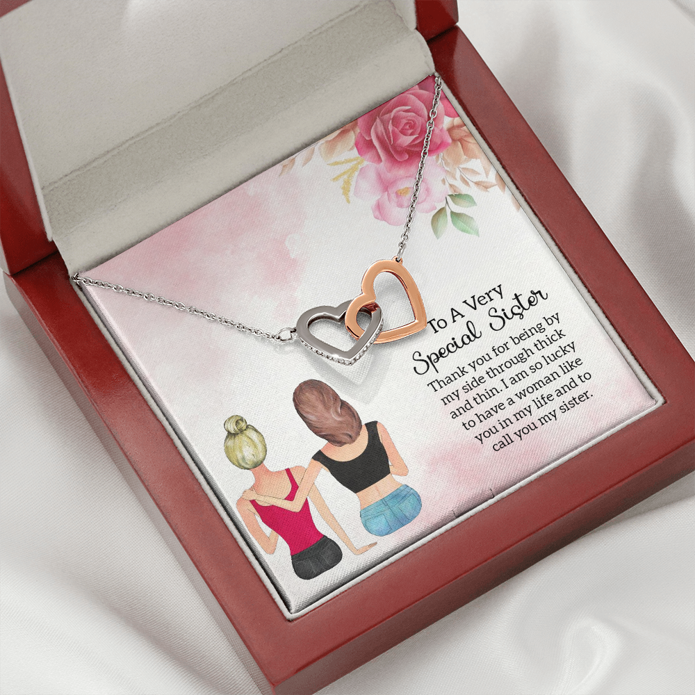 To My Sister Special Sister Inseparable Necklace-Express Your Love Gifts