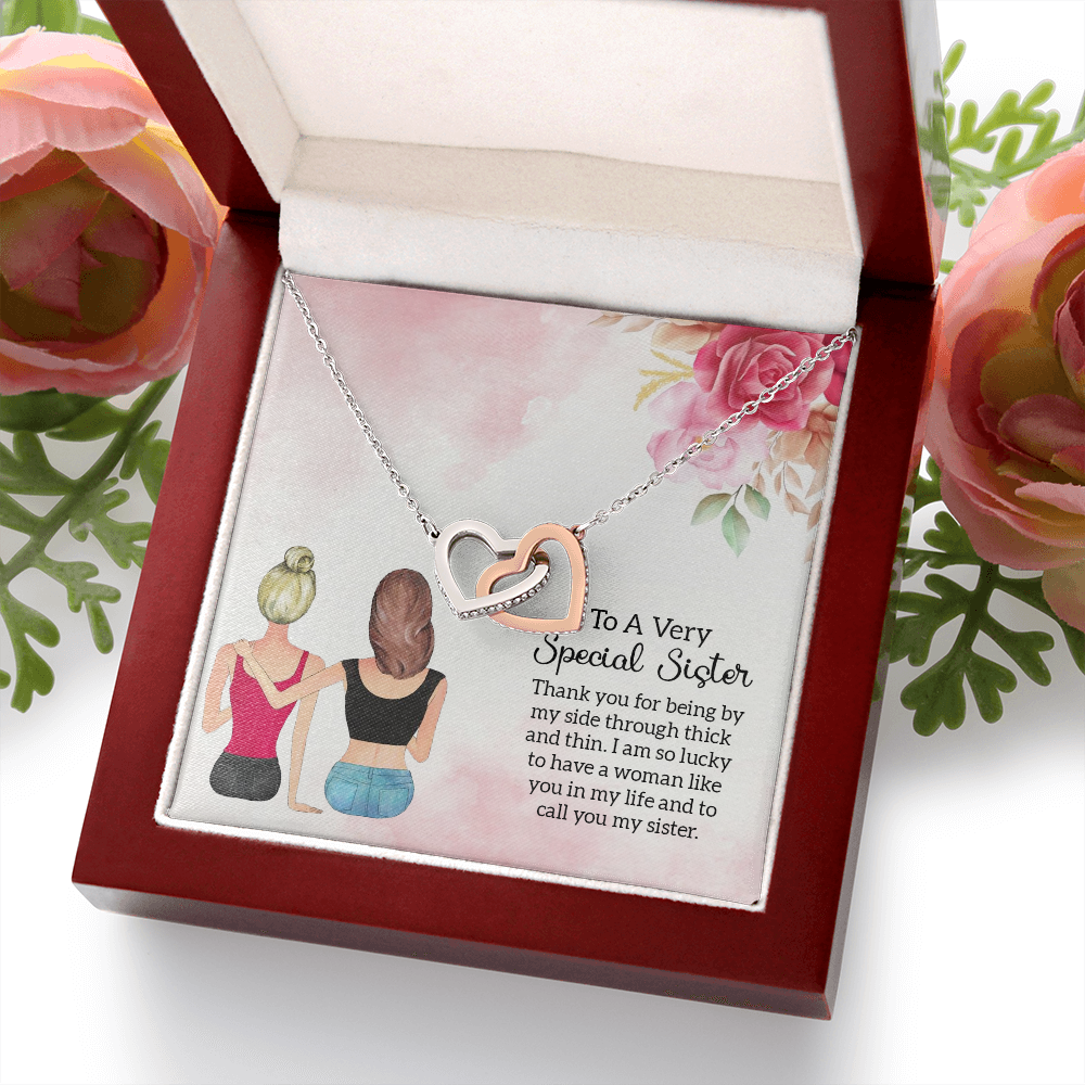 To My Sister Special Sister Inseparable Necklace-Express Your Love Gifts