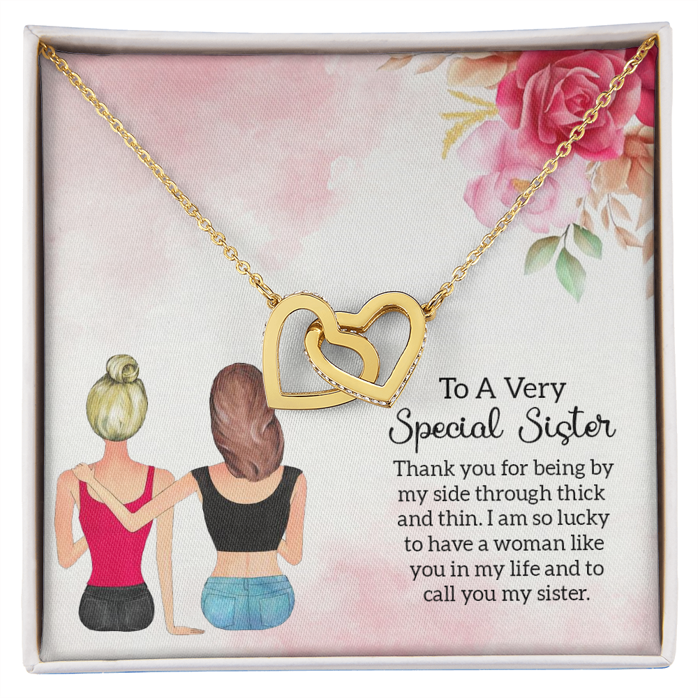 To My Sister Special Sister Inseparable Necklace-Express Your Love Gifts