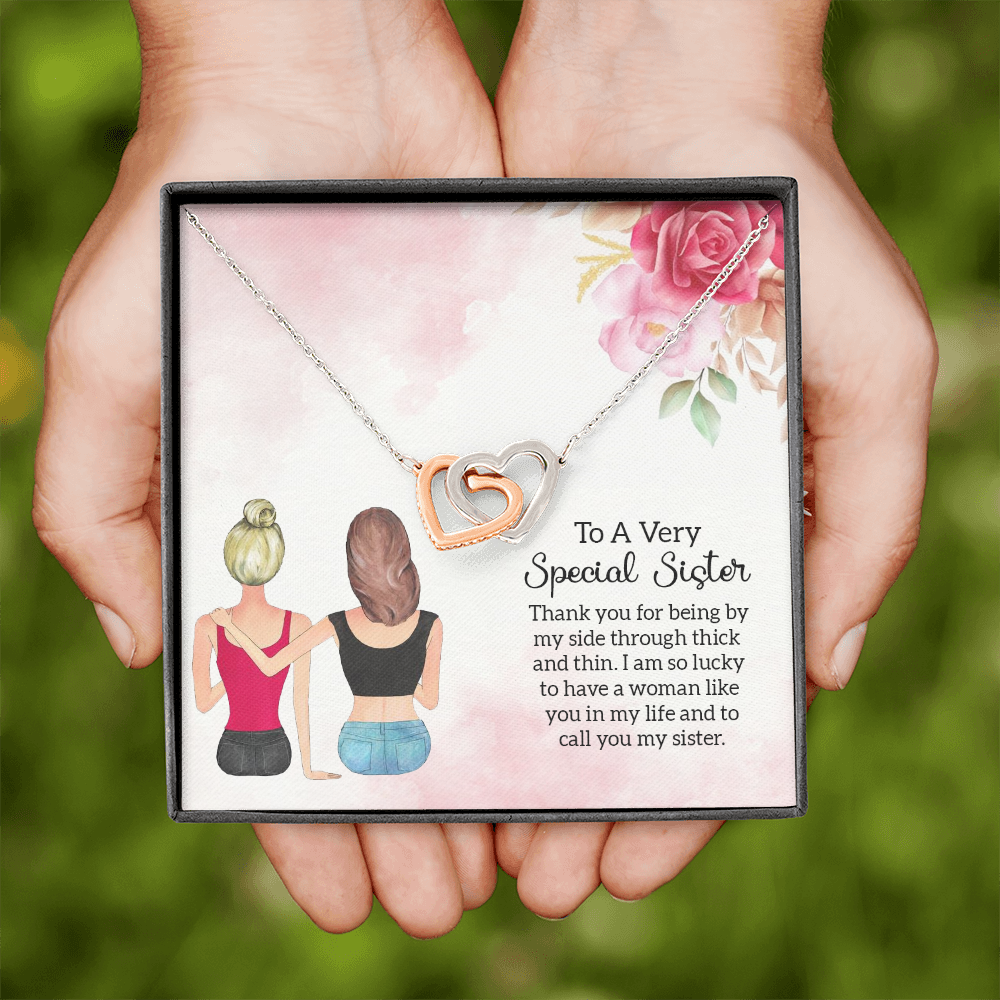To My Sister Special Sister Inseparable Necklace-Express Your Love Gifts