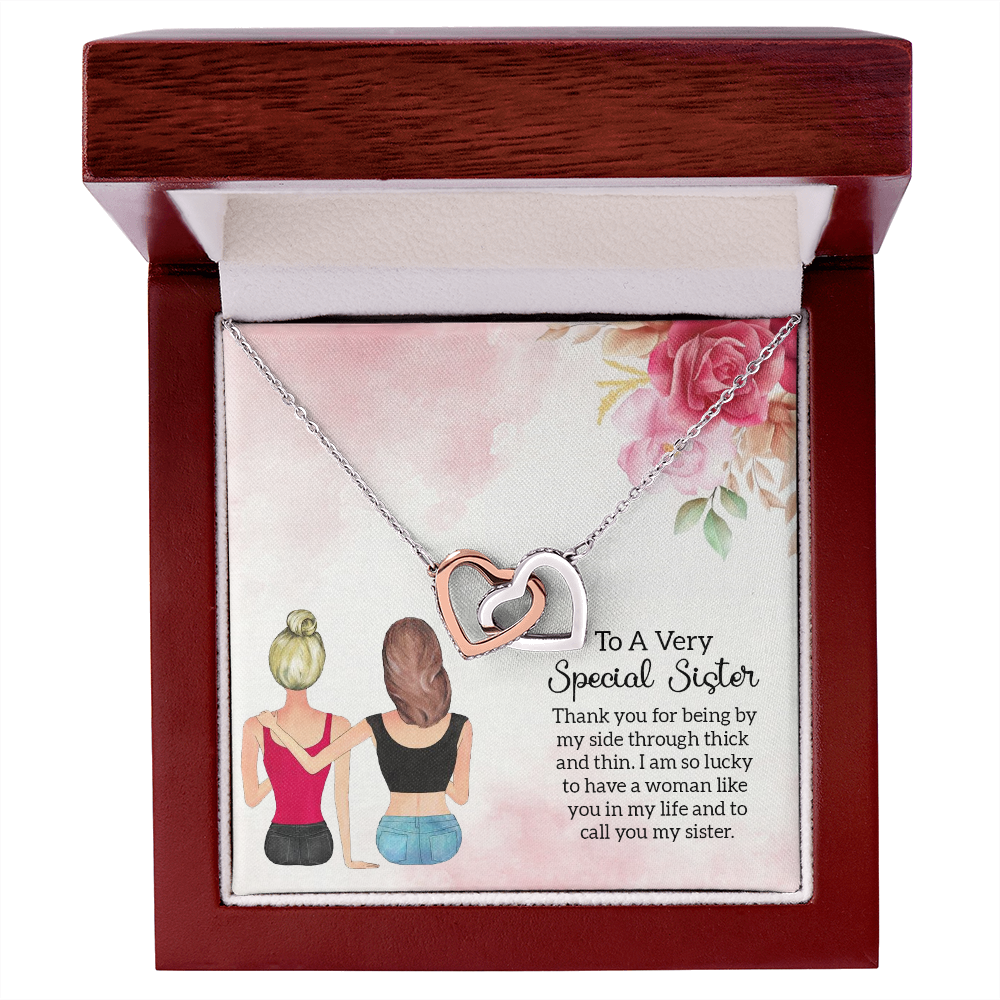 To My Sister Special Sister Inseparable Necklace-Express Your Love Gifts