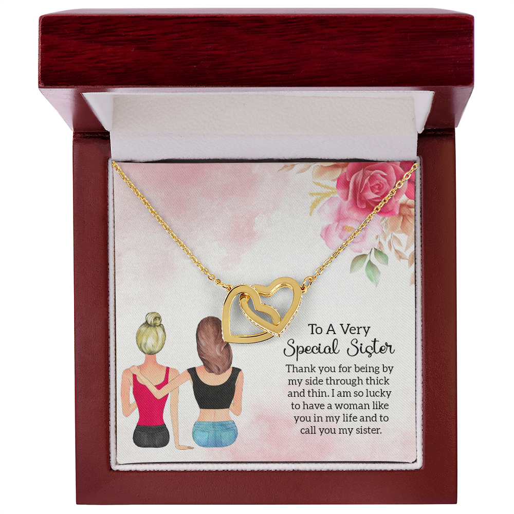 To My Sister Special Sister Inseparable Necklace-Express Your Love Gifts