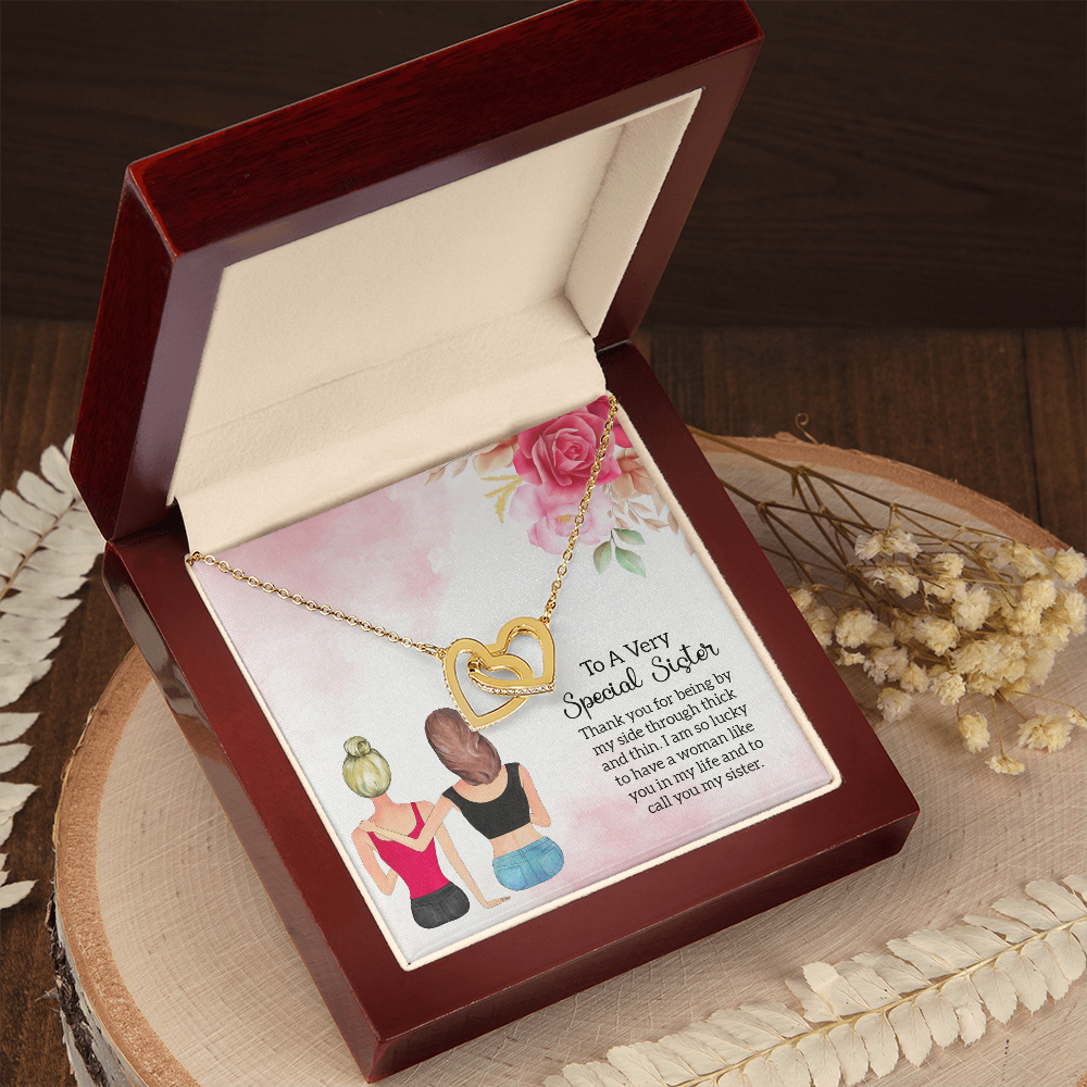 To My Sister Special Sister Inseparable Necklace-Express Your Love Gifts