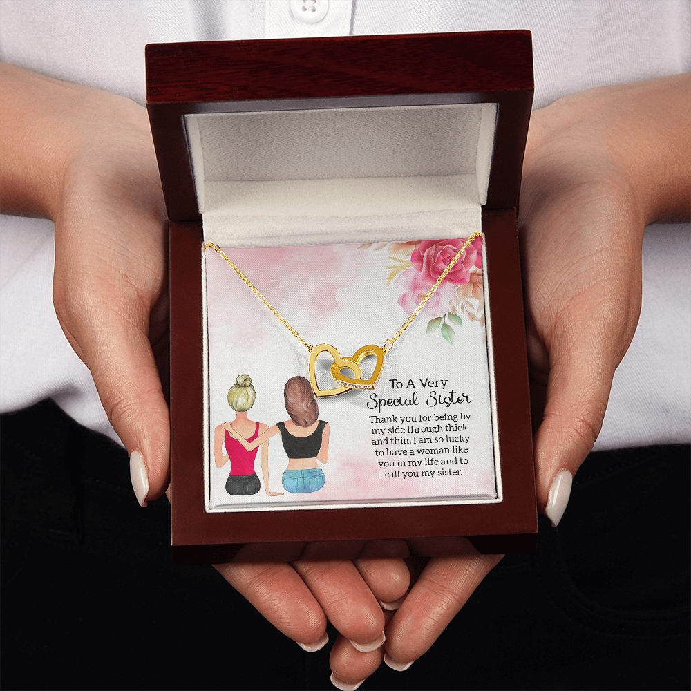To My Sister Special Sister Inseparable Necklace-Express Your Love Gifts