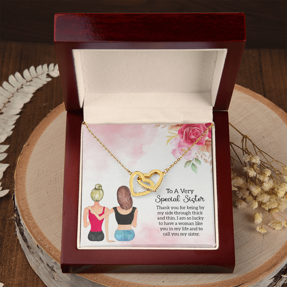 To My Sister Special Sister Inseparable Necklace-Express Your Love Gifts