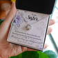 To My Sister Thank You For Being My Unbiological Sister Infinity Knot Necklace Message Card-Express Your Love Gifts