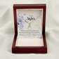 To My Sister Thank You My Unbiological Sister Alluring Ribbon Necklace Message Card-Express Your Love Gifts