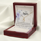 To My Sister Thank You My Unbiological Sister Alluring Ribbon Necklace Message Card-Express Your Love Gifts