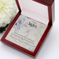 To My Sister Thank You My Unbiological Sister Alluring Ribbon Necklace Message Card-Express Your Love Gifts