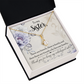 To My Sister Thank You My Unbiological Sister Alluring Ribbon Necklace Message Card-Express Your Love Gifts