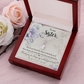 To My Sister Thank You My Unbiological Sister Alluring Ribbon Necklace Message Card-Express Your Love Gifts
