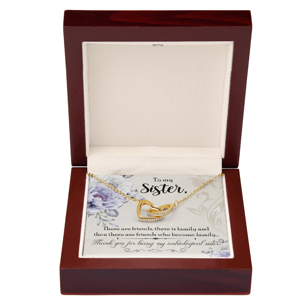 To My Sister Thank You Unbiological Sister Inseparable Necklace-Express Your Love Gifts