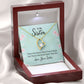 To My Sister There is No Better Friend Than a Sister Forever Necklace w Message Card-Express Your Love Gifts