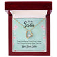 To My Sister There is No Better Friend Than a Sister Forever Necklace w Message Card-Express Your Love Gifts