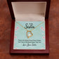 To My Sister There is No Better Friend Than a Sister Forever Necklace w Message Card-Express Your Love Gifts