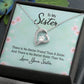 To My Sister There is No Better Friend Than a Sister Forever Necklace w Message Card-Express Your Love Gifts