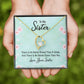 To My Sister There is No Better Friend Than a Sister Forever Necklace w Message Card-Express Your Love Gifts