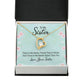 To My Sister There is No Better Friend Than a Sister Forever Necklace w Message Card-Express Your Love Gifts