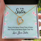 To My Sister There is No Better Friend Than a Sister Forever Necklace w Message Card-Express Your Love Gifts