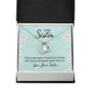 To My Sister There is No Better Friend Than a Sister Forever Necklace w Message Card-Express Your Love Gifts